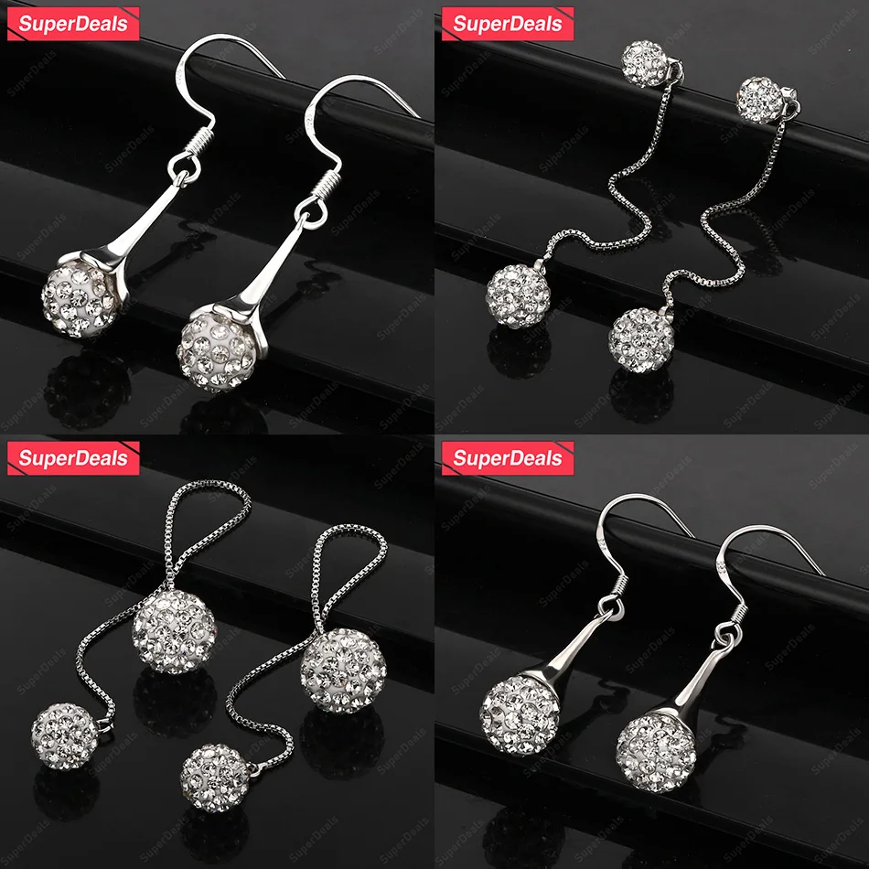 SuperDeals AAA Zircon 8mm 925 Sterling Silver Round Drop Earrings Women Temperament Earrings Birthday Party High Quality Jewelry
SuperDeals AAA Zircon 8mm 925 Sterling Silver Round Drop Earrings Women Temperament Earrings Birthday Party High Quality Jewelry