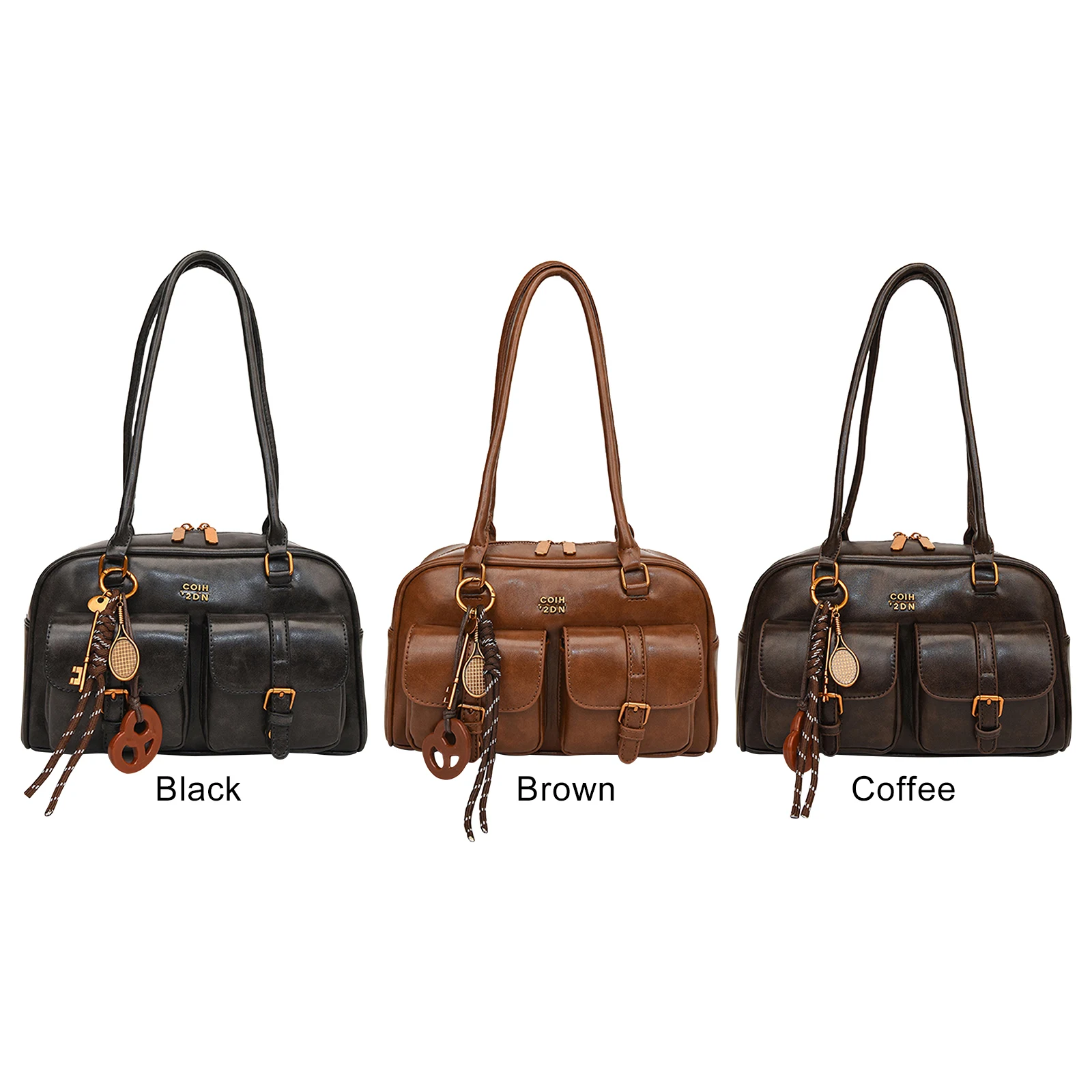 Retro Top Handle Bag with Multiple Pockets Retro Solid Color Leather Handbag for Women Daily Travel Shopping Work Picnic Use
Retro Top Handle Bag with Multiple Pockets Retro Solid Color Leather Handbag for Women Daily Travel Shopping Work Picnic Use