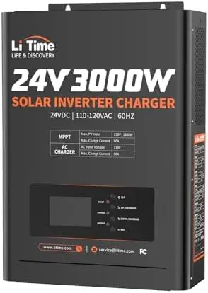 24V 3000W All-in-One Solar Inverter Charger , 60A MPPT Solar Controller ,Pure Sine Wave Output ,Uninterrupted Power Supply | R
24V 3000W All-in-One Solar Inverter Charger , 60A MPPT Solar Controller ,Pure Sine Wave Output ,Uninterrupted Power Supply | R