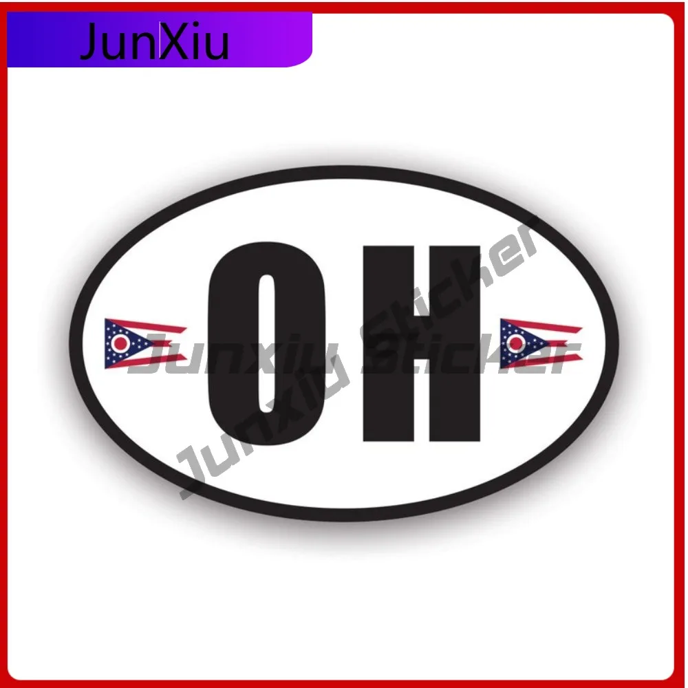 Ohio Flag Oval Waterproof Scratch Resistant Cartoon For Bumper Car Body Truck No Residue Easy Apply Decoration Laptop Cool
Ohio Flag Oval Waterproof Scratch Resistant Cartoon For Bumper Car Body Truck No Residue Easy Apply Decoration Laptop Cool