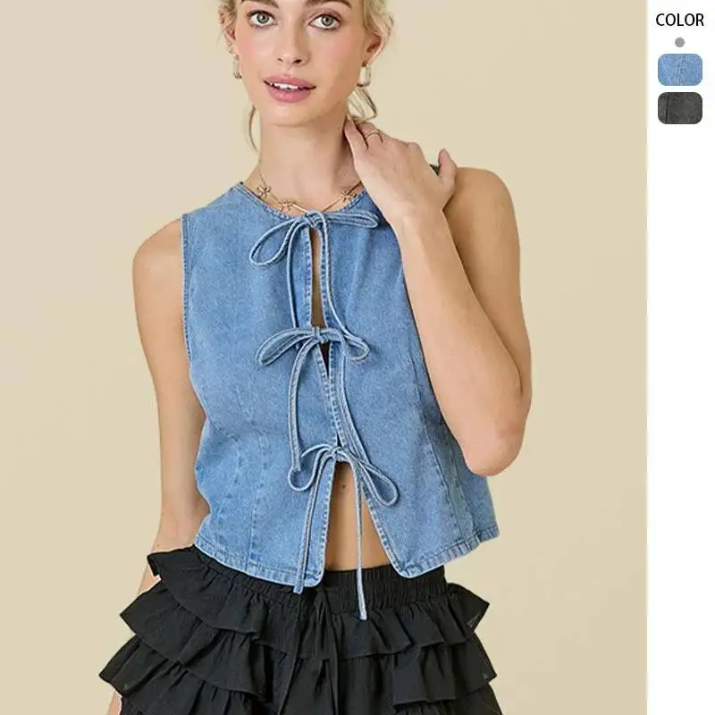 25 Years Trendy Fashion Casual Lace-up Denim Vest For Women
25 Years Trendy Fashion Casual Lace-up Denim Vest For Women