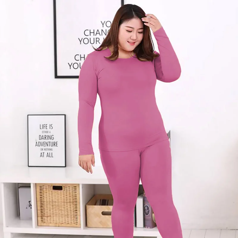 Women Solid Color Thermal Underwear Autumn Winter Woman Clothes Long Sleeve Sleep Top+Bottoms 2 Pcs Set Warm Lingerie Sleepwear
Women Solid Color Thermal Underwear Autumn Winter Woman Clothes Long Sleeve Sleep Top+Bottoms 2 Pcs Set Warm Lingerie Sleepwear