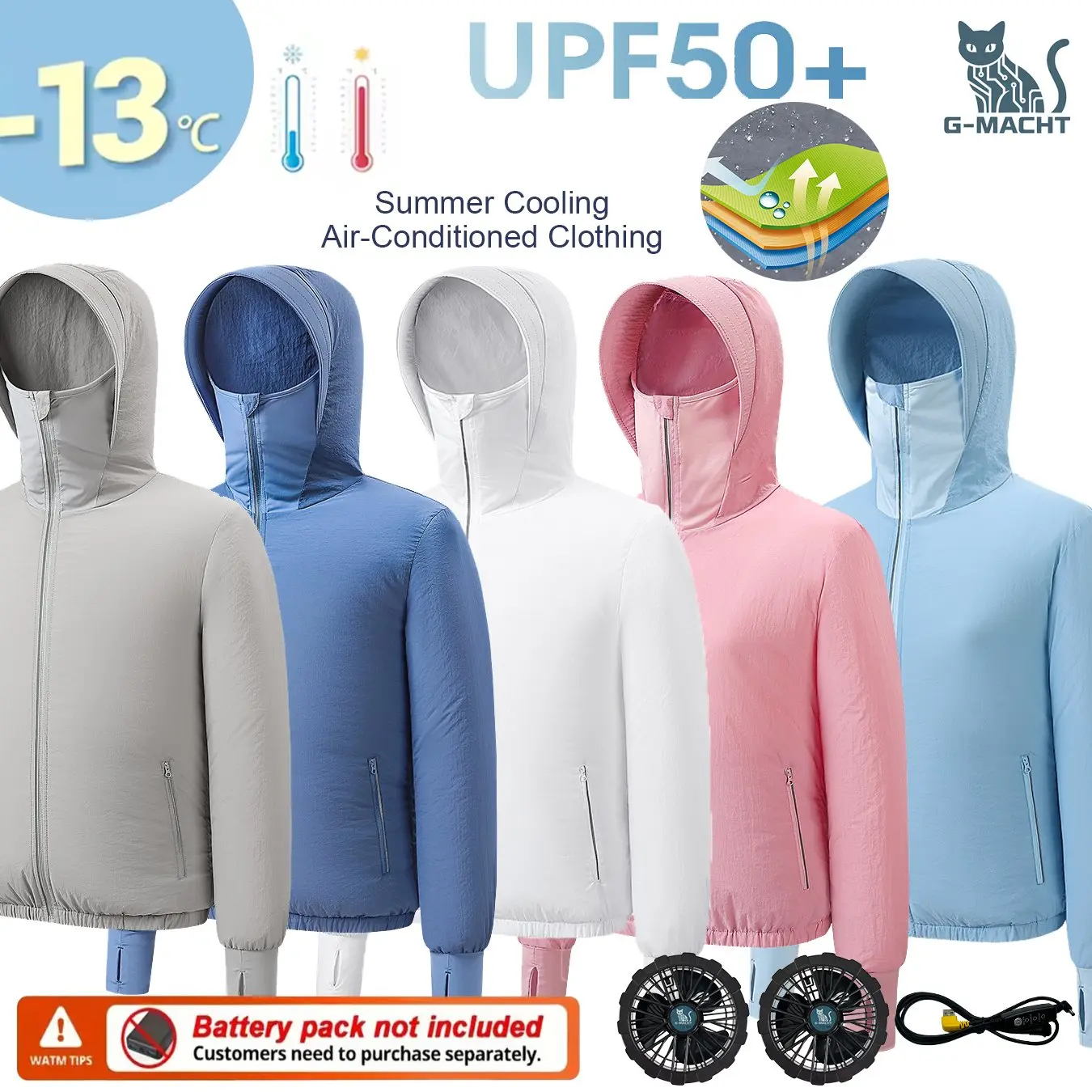 2026 New Couple USB Fan Cooling Jacket Summer Air Condition Sun Protection Clothes Outdoor Hiking Fishing Breathable Hooded Anti
2026 New Couple USB Fan Cooling Jacket Summer Air Condition Sun Protection Clothes Outdoor Hiking Fishing Breathable Hooded Anti