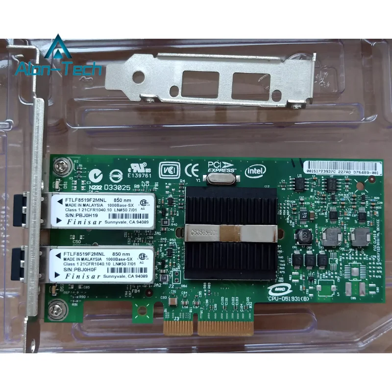 New Gigabit Fiber Optic Network Adapter Intel82571 Dual-port Multi-mode Fiber Optic Network Adapte
New Gigabit Fiber Optic Network Adapter Intel82571 Dual-port Multi-mode Fiber Optic Network Adapte