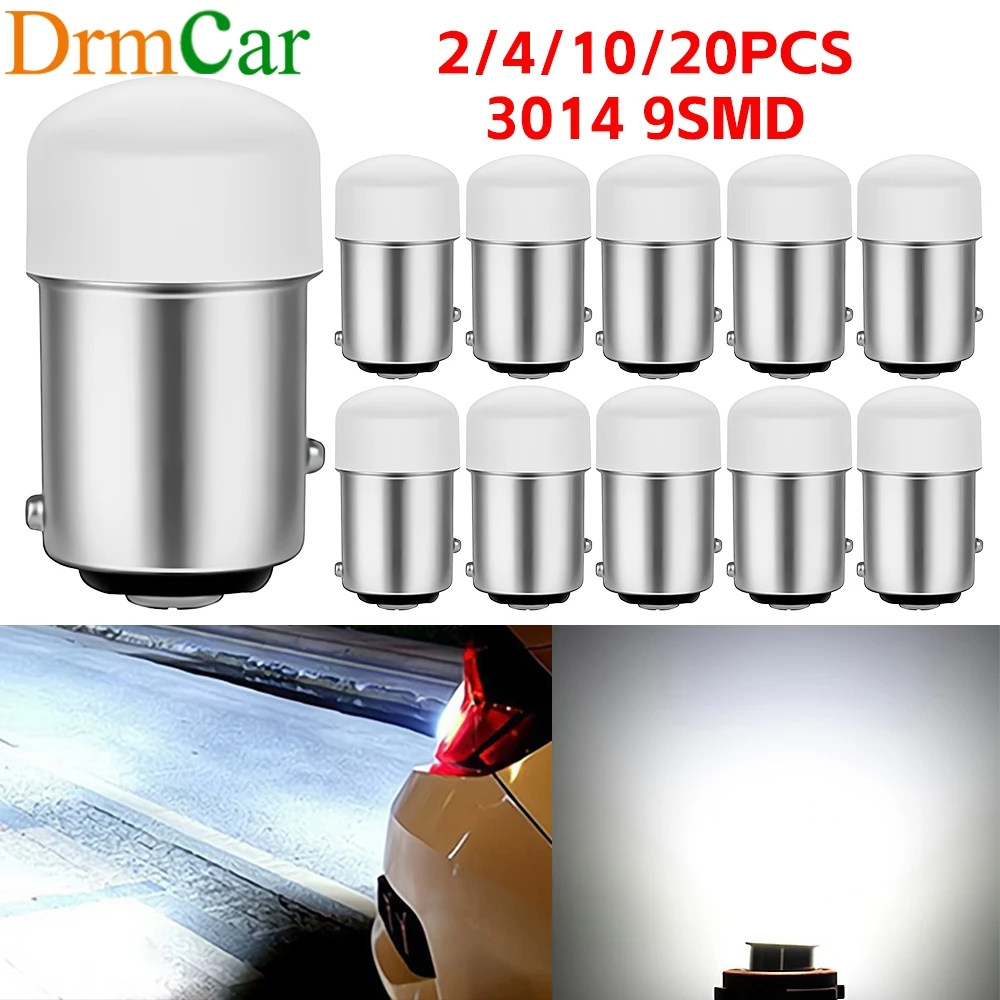 2/4/10/20X P21/5W Car LED HeadLight 1156 1157 3014 Brake Signal Light Bright Auto 9SMD Trunk Reverse Parking License Plate Lamp
2/4/10/20X P21/5W Car LED HeadLight 1156 1157 3014 Brake Signal Light Bright Auto 9SMD Trunk Reverse Parking License Plate Lamp