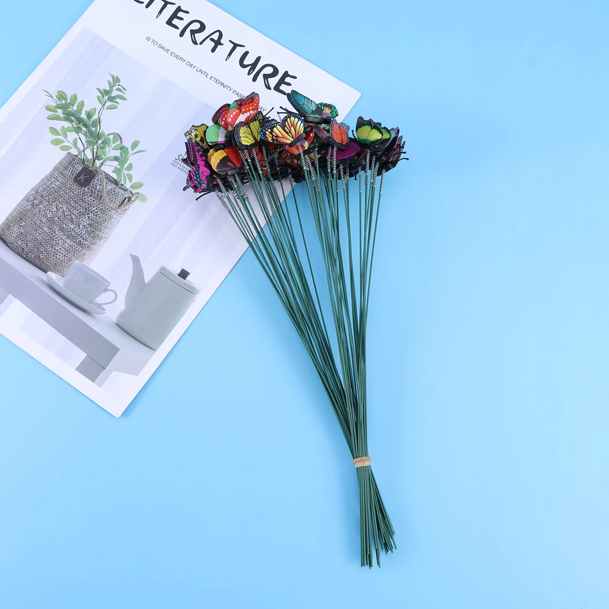 50pcs Artificial Butterfly Decor PVC Garden Grassland Home Store Decoration Magnet Clips Iron Wire Double Sided Plastic
50pcs Artificial Butterfly Decor PVC Garden Grassland Home Store Decoration Magnet Clips Iron Wire Double Sided Plastic