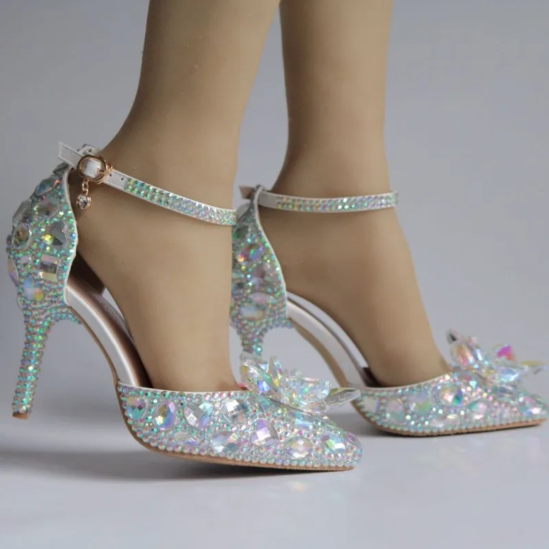 Large Size 43 Stiletto Pointed Toe Rhinestone Hollow Pumps Silvery White High Heel Sandals Elegant Sweet Wedding Shoes Banquet
Large Size 43 Stiletto Pointed Toe Rhinestone Hollow Pumps Silvery White High Heel Sandals Elegant Sweet Wedding Shoes Banquet