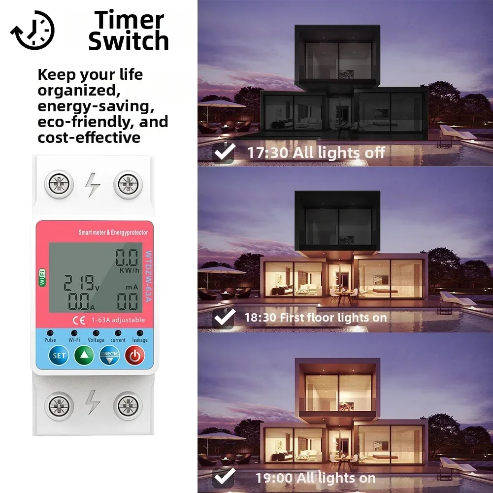 Smart 63A 2P Circuit Breaker with Remote Monitoring for Overcurrent Protection in Various Electrical Environments
Smart 63A 2P Circuit Breaker with Remote Monitoring for Overcurrent Protection in Various Electrical Environments