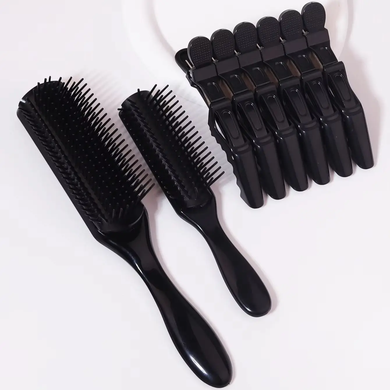 8pcs Hair comb set - 9-row hair styling brush, crocodile clip, anti-static massage scalp exfoliating, special for real hair wigs
8pcs Hair comb set - 9-row hair styling brush, crocodile clip, anti-static massage scalp exfoliating, special for real hair wigs