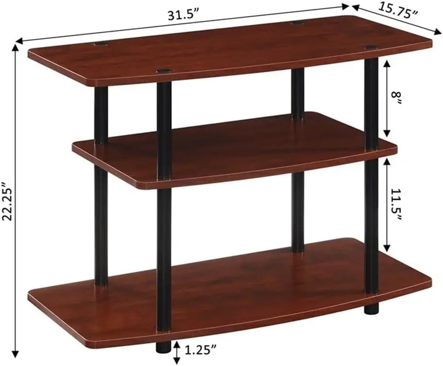 Convenience Concepts Designs2Go No Tools 3-Tier Stand Entertainment Center 37 Inches, Modern Tv Console With Shelves For Living
Convenience Concepts Designs2Go No Tools 3-Tier Stand Entertainment Center 37 Inches, Modern Tv Console With Shelves For Living