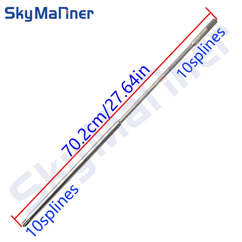 6AU-45511-10 Drive Shaft LONG For Yamaha Boat Engine F8 F9.9 LMHA 4 Stroke 9.9HP 6AU-45511 F9.9 LMH 6AU-45511-10-00 
6AU-45511-10 Drive Shaft LONG For Yamaha Boat Engine F8 F9.9 LMHA 4 Stroke 9.9HP 6AU-45511 F9.9 LMH 6AU-45511-10-00