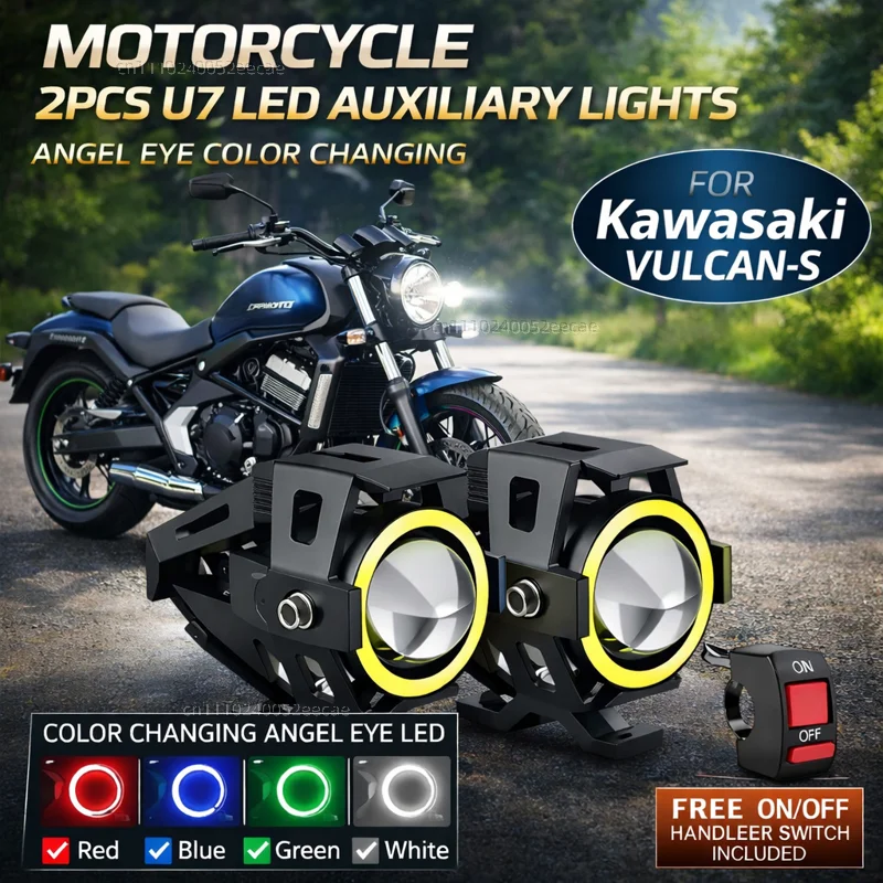 Waterproof Motorcycle LED Headlight 3000LMW U7 Motorbike LED Driving Fog Spot Light with Switch For Kawasaki VUICAN-S 650
Waterproof Motorcycle LED Headlight 3000LMW U7 Motorbike LED Driving Fog Spot Light with Switch For Kawasaki VUICAN-S 650