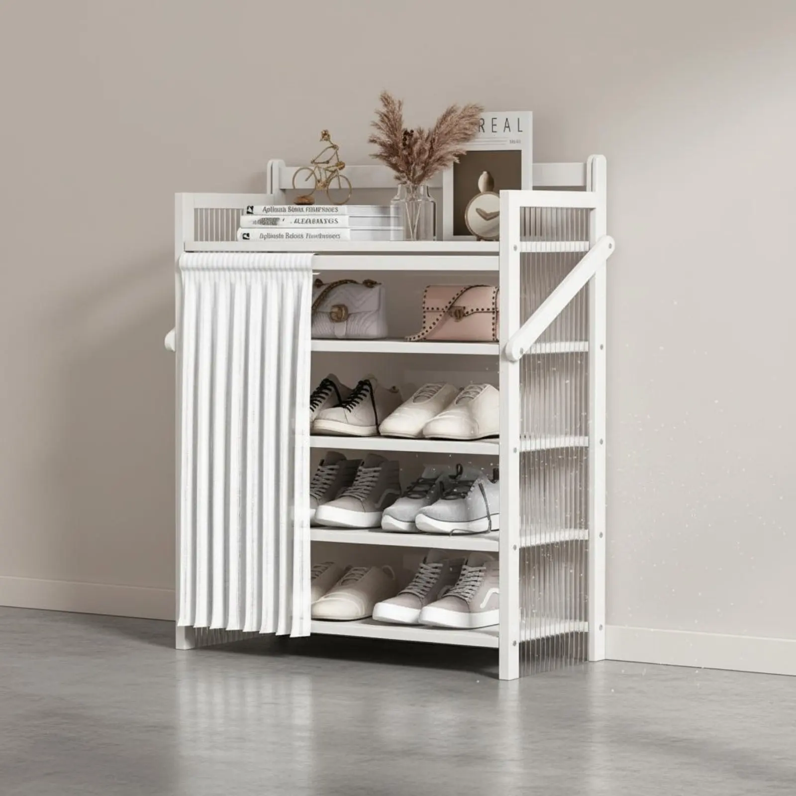 Entryway Shoe Storage Storage Space-Saving Foldable Shoe Rack Dustproof for Closet, Dorm Room
Entryway Shoe Storage Storage Space-Saving Foldable Shoe Rack Dustproof for Closet, Dorm Room