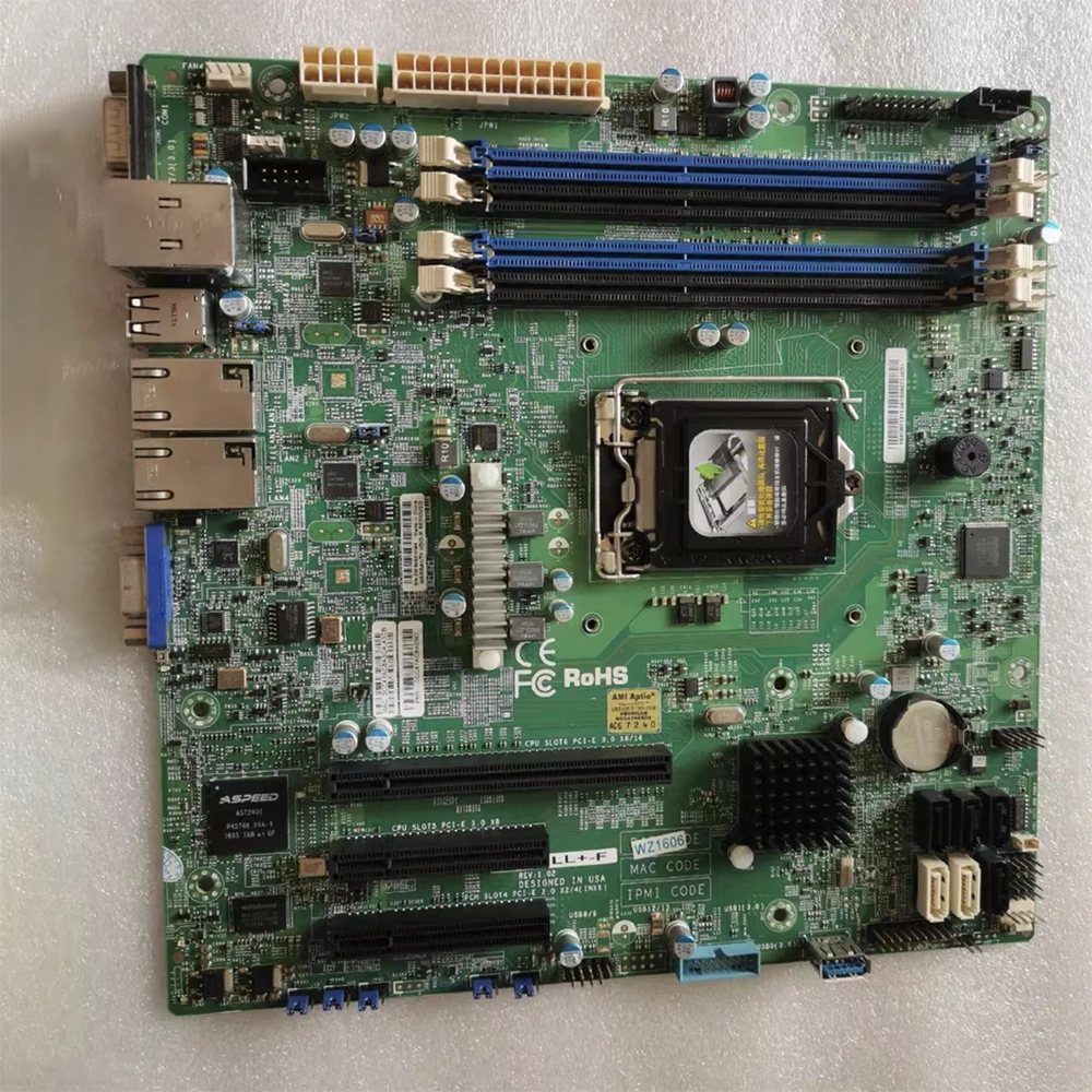 LGA1150 E3-1200 Одноканальная материнская плата X10SLL+-F
LGA1150 E3-1200 Одноканальная материнская плата X10SLL+-F