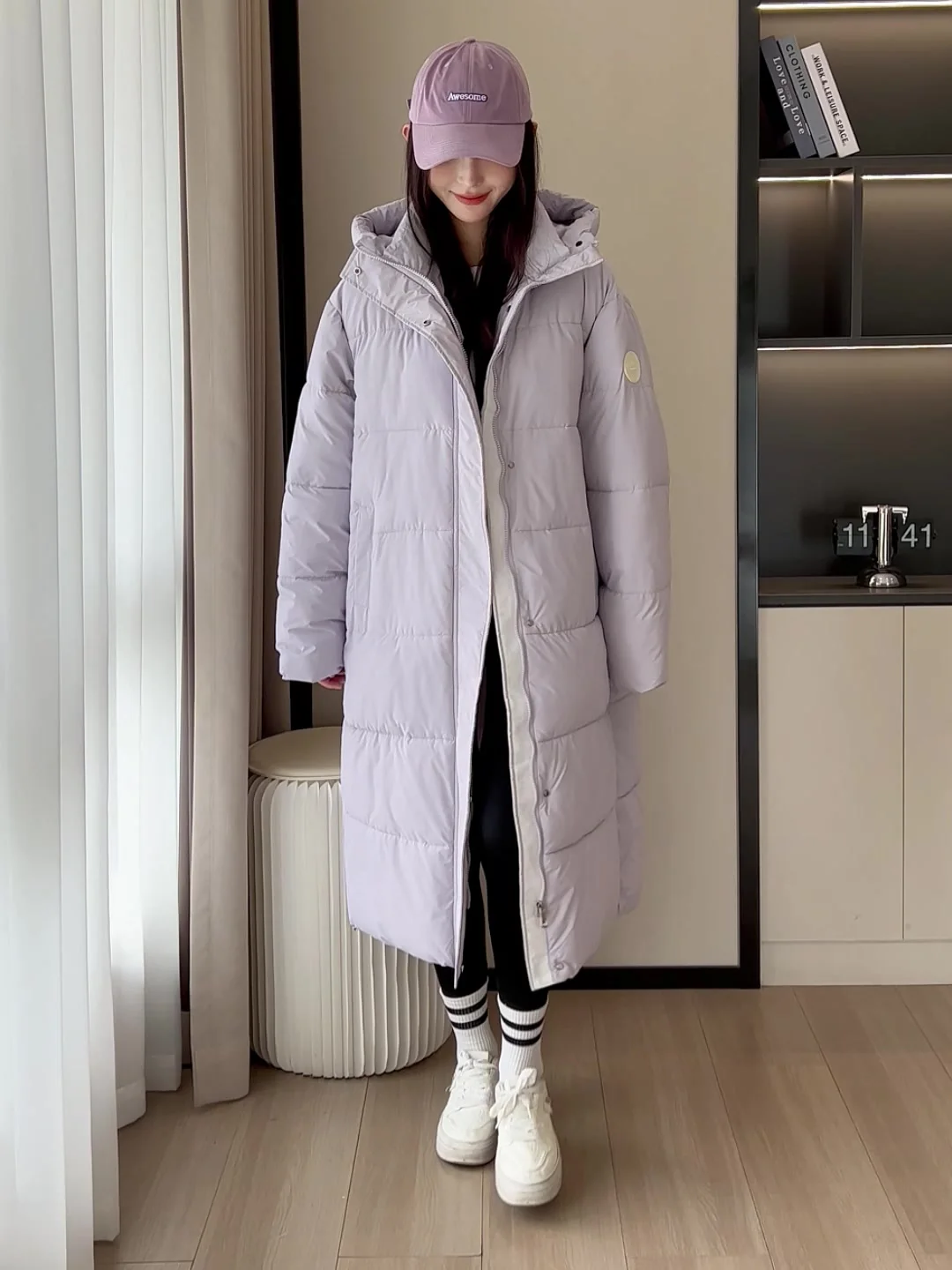 Winter Thickened Long Over-Knee Women's Down Jacket Loose Korean Style Couple Outerwear Warm Cozy Padded Coat for Ladies
Winter Thickened Long Over-Knee Women's Down Jacket Loose Korean Style Couple Outerwear Warm Cozy Padded Coat for Ladies