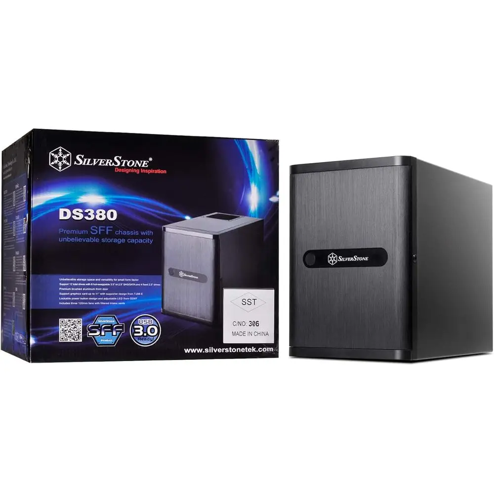 Корпус для NAS-компьютера Technology DS380B Premium Mini-ITX/DTX, черный, новейшая версия DS380B-x
Корпус для NAS-компьютера Technology DS380B Premium Mini-ITX/DTX, черный, новейшая версия DS380B-x