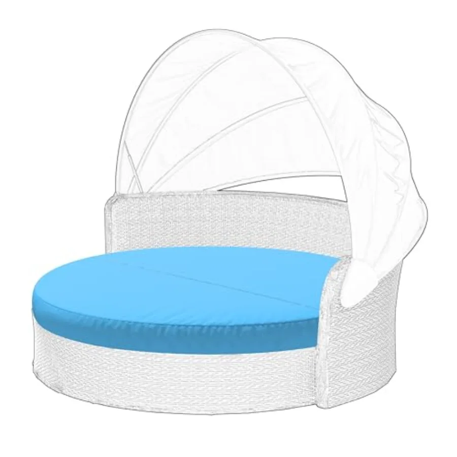 Outdoor Daybed Cushion Cover - " Replacement Round Bed Waterproof and Fade-Resistant Sun Bed Cover for Patio Cover ONLY
Outdoor Daybed Cushion Cover - " Replacement Round Bed Waterproof and Fade-Resistant Sun Bed Cover for Patio Cover ONLY