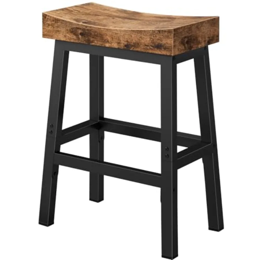 Rustic Bar Stools, 24 Inch Barstools, Counter Height Stools with Footrest, Wooden Stool for Kitchen Island, Heavy Duty Backless
Rustic Bar Stools, 24 Inch Barstools, Counter Height Stools with Footrest, Wooden Stool for Kitchen Island, Heavy Duty Backless