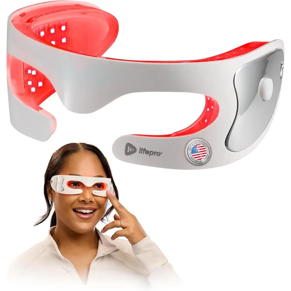 Under Eye Red Light Therapy Mask with Soothing Vibration, Adjustable Strap & Rechargeable LED
Under Eye Red Light Therapy Mask with Soothing Vibration, Adjustable Strap & Rechargeable LED