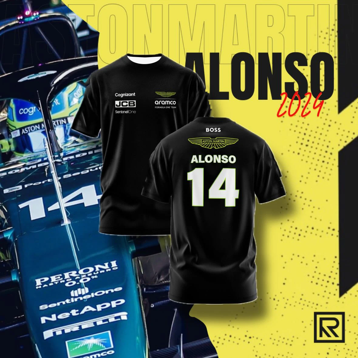 Classic Summer Hot Selling Aston Martin F1 Racing Team Uniform, Breathable T-shirt For Daily Racing Competitions
Classic Summer Hot Selling Aston Martin F1 Racing Team Uniform, Breathable T-shirt For Daily Racing Competitions