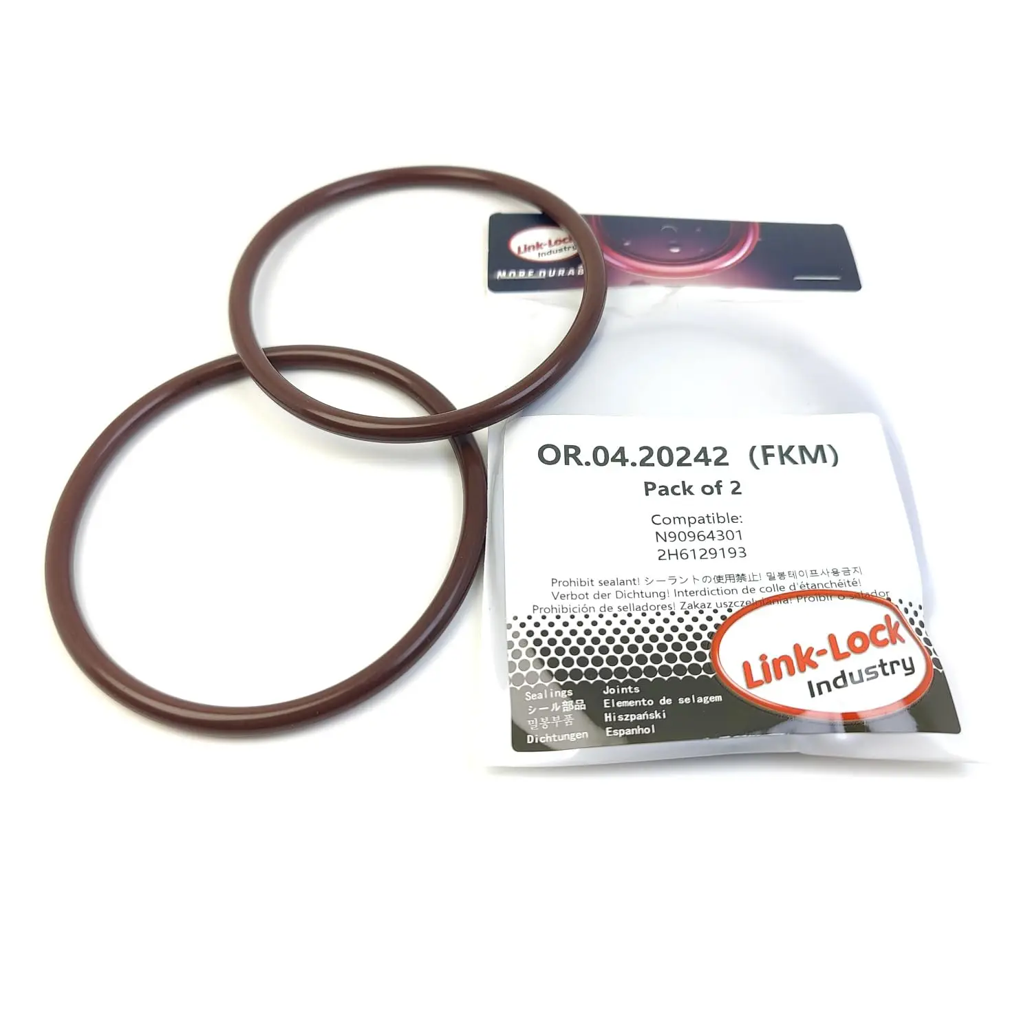LINK-LOCK 2PCS OR.04.20242 FKM Viton Sealing O-Ring Kit of Air Filter Housing Intake Hose N90964301 2H6129193 for VW
LINK-LOCK 2PCS OR.04.20242 FKM Viton Sealing O-Ring Kit of Air Filter Housing Intake Hose N90964301 2H6129193 for VW
