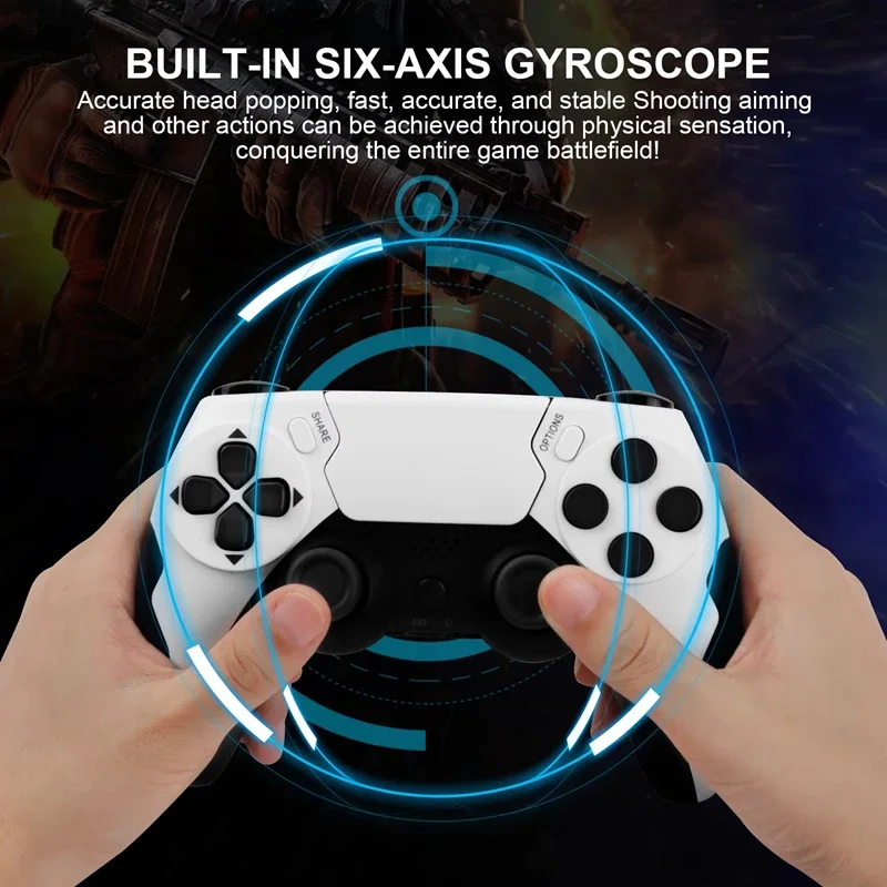 Wireless Bluetooth Controller Gamepad Double Vibration 6Axis Joypad Touchpad Microphone Earphone Port For PS4 PS3 PC
Wireless Bluetooth Controller Gamepad Double Vibration 6Axis Joypad Touchpad Microphone Earphone Port For PS4 PS3 PC