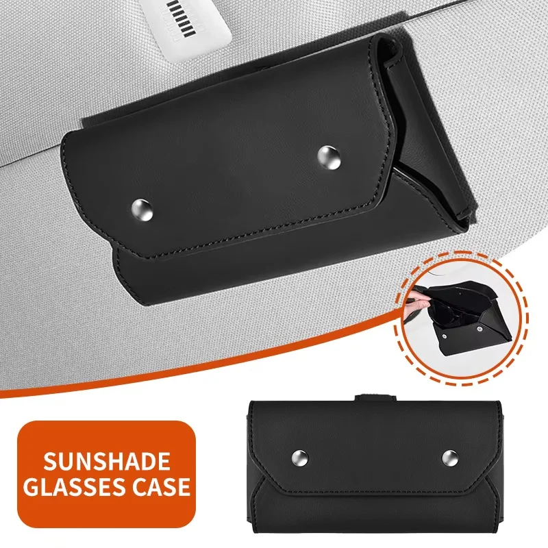 Magnetic Car Sunshade Glasses Bag Leather Auto Sun Visor Phone Organizer Wear-resistant Scratch-Free Auto Sunglasses Storage Bag
Magnetic Car Sunshade Glasses Bag Leather Auto Sun Visor Phone Organizer Wear-resistant Scratch-Free Auto Sunglasses Storage Bag