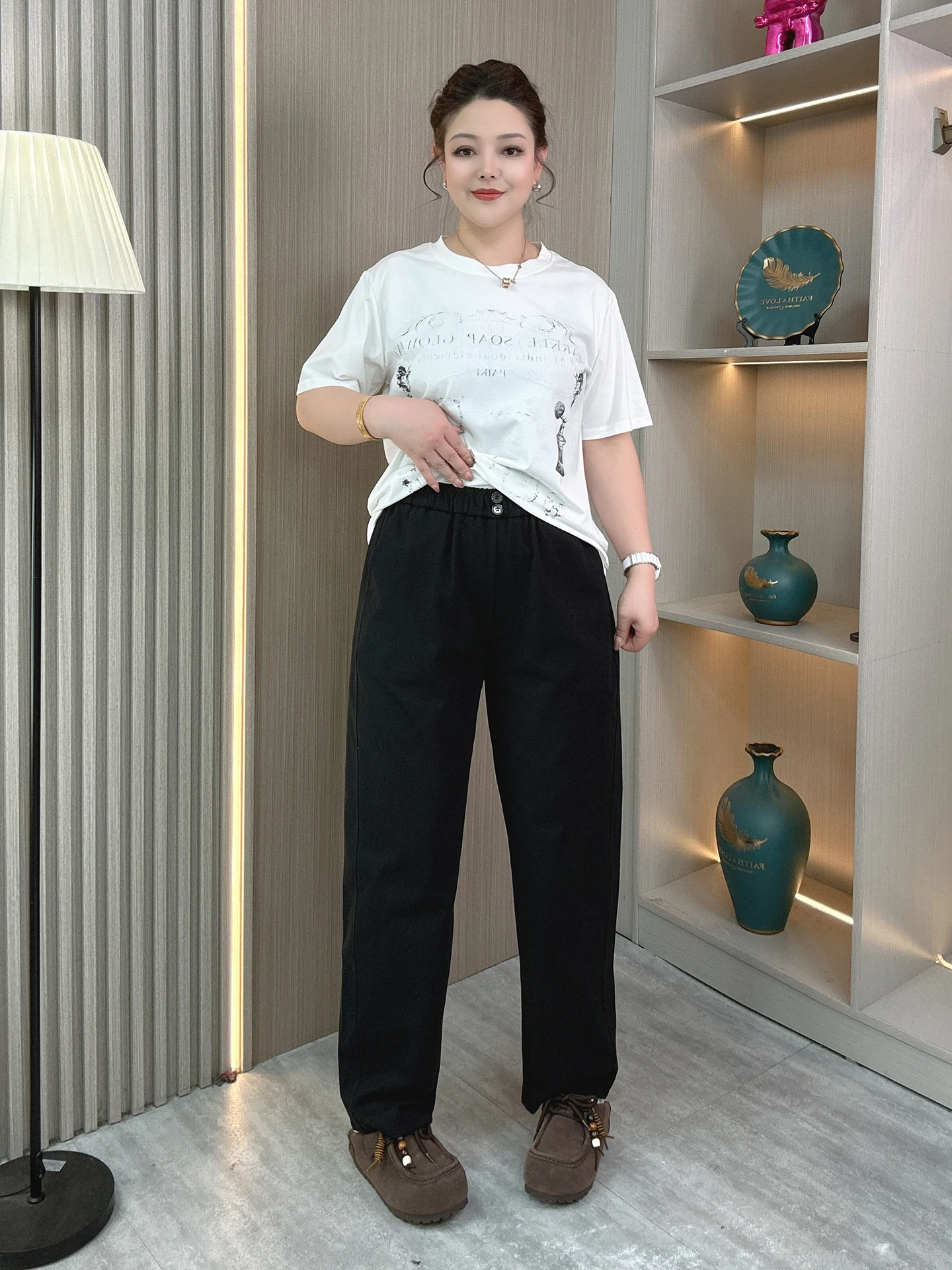 High Waist Wide Leg Pants Women Loose Fit Casual Straight Cut Spring New Style plus Size Comfortable Breathable Cotton Trousers
High Waist Wide Leg Pants Women Loose Fit Casual Straight Cut Spring New Style plus Size Comfortable Breathable Cotton Trousers