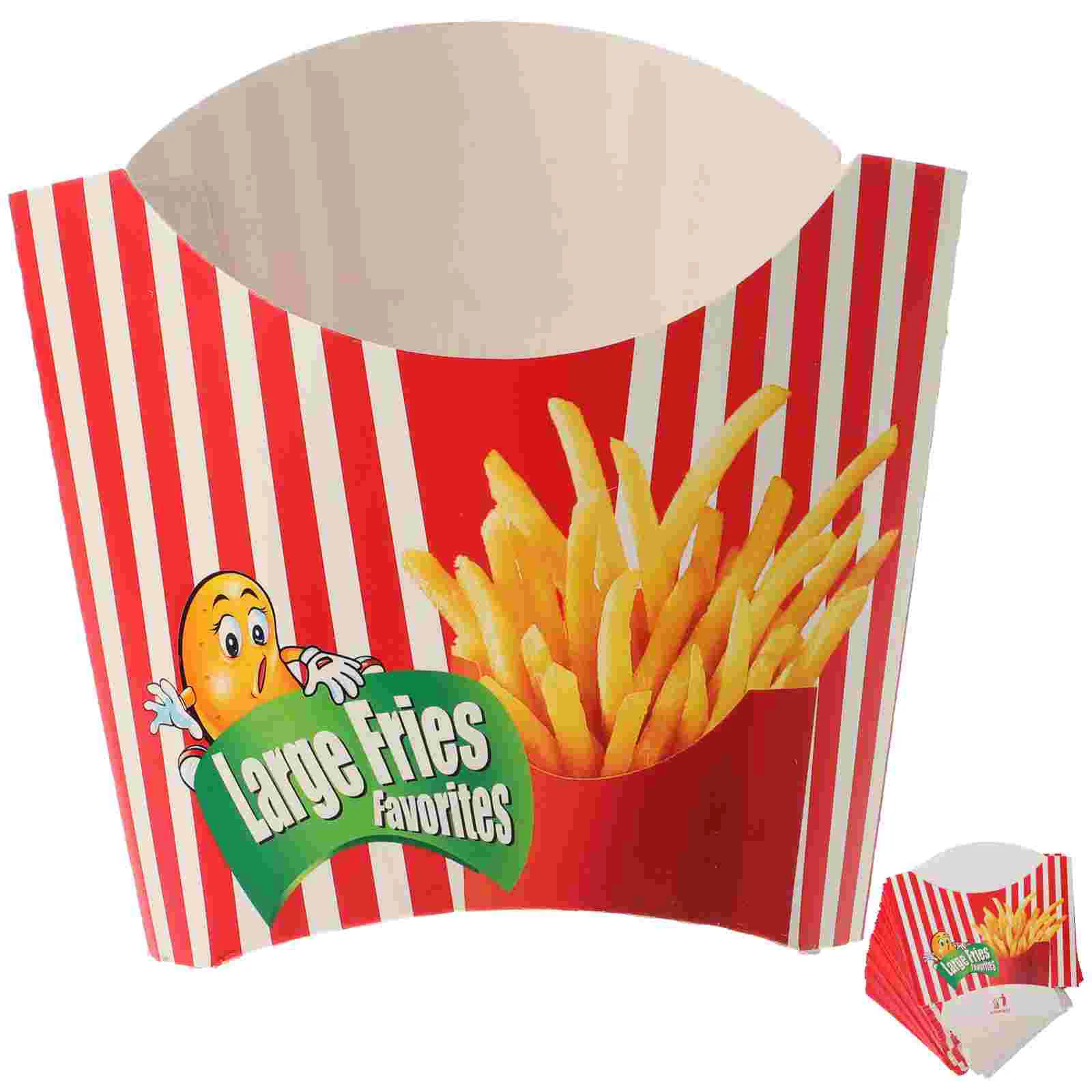 100 Pcs Paper Chips Box Portable Snack Food Box Case Snack Packaging Supplies for Home Shop (Red) snack box
100 Pcs Paper Chips Box Portable Snack Food Box Case Snack Packaging Supplies for Home Shop (Red) snack box