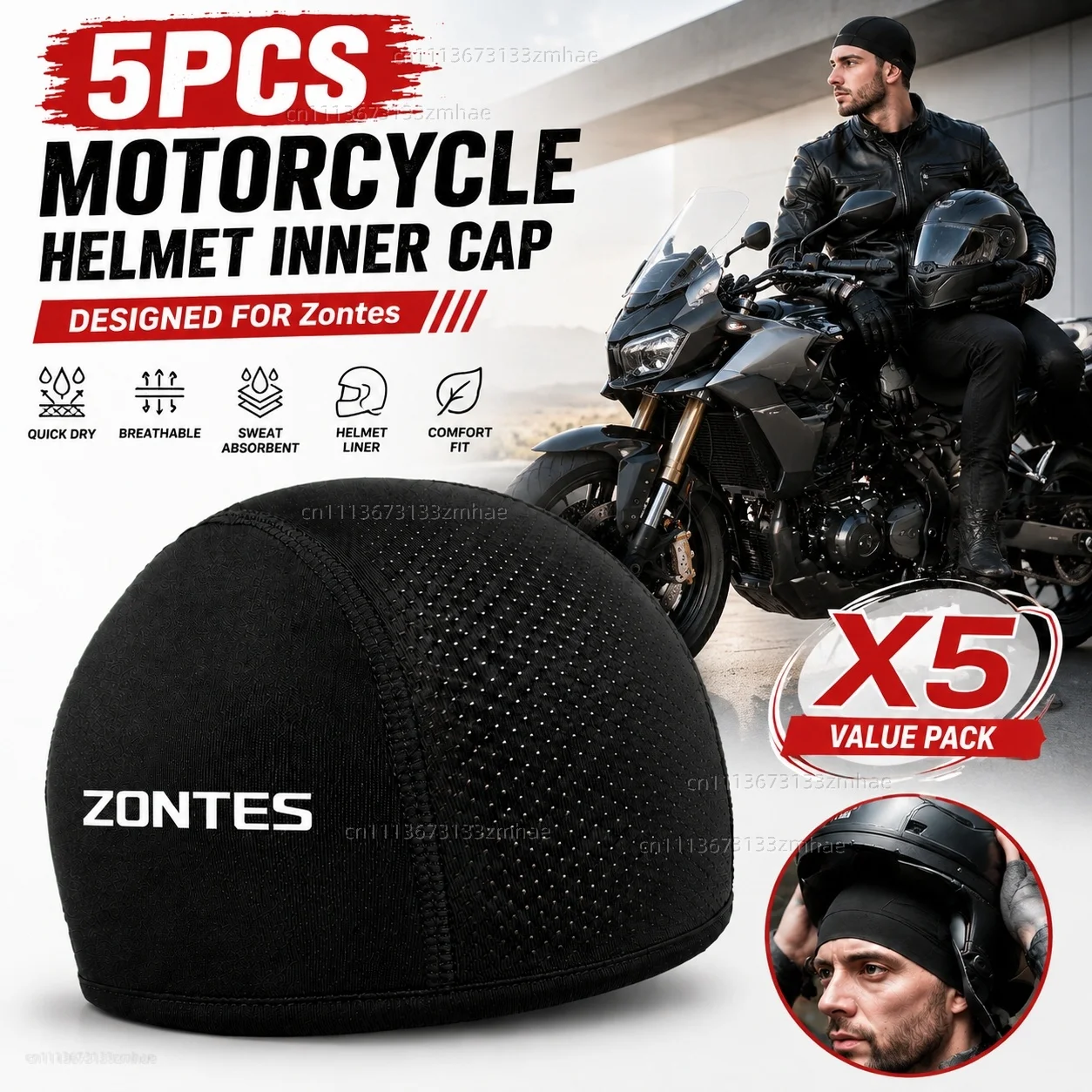 5pcs Motorcycle Helmet Inner Cap Hat Quick Dry Breathable Hat Racing Cap Thin For Zontes G1 125 ZT125 G1 ZT125U ZT 125 U ZT 310X
5pcs Motorcycle Helmet Inner Cap Hat Quick Dry Breathable Hat Racing Cap Thin For Zontes G1 125 ZT125 G1 ZT125U ZT 125 U ZT 310X