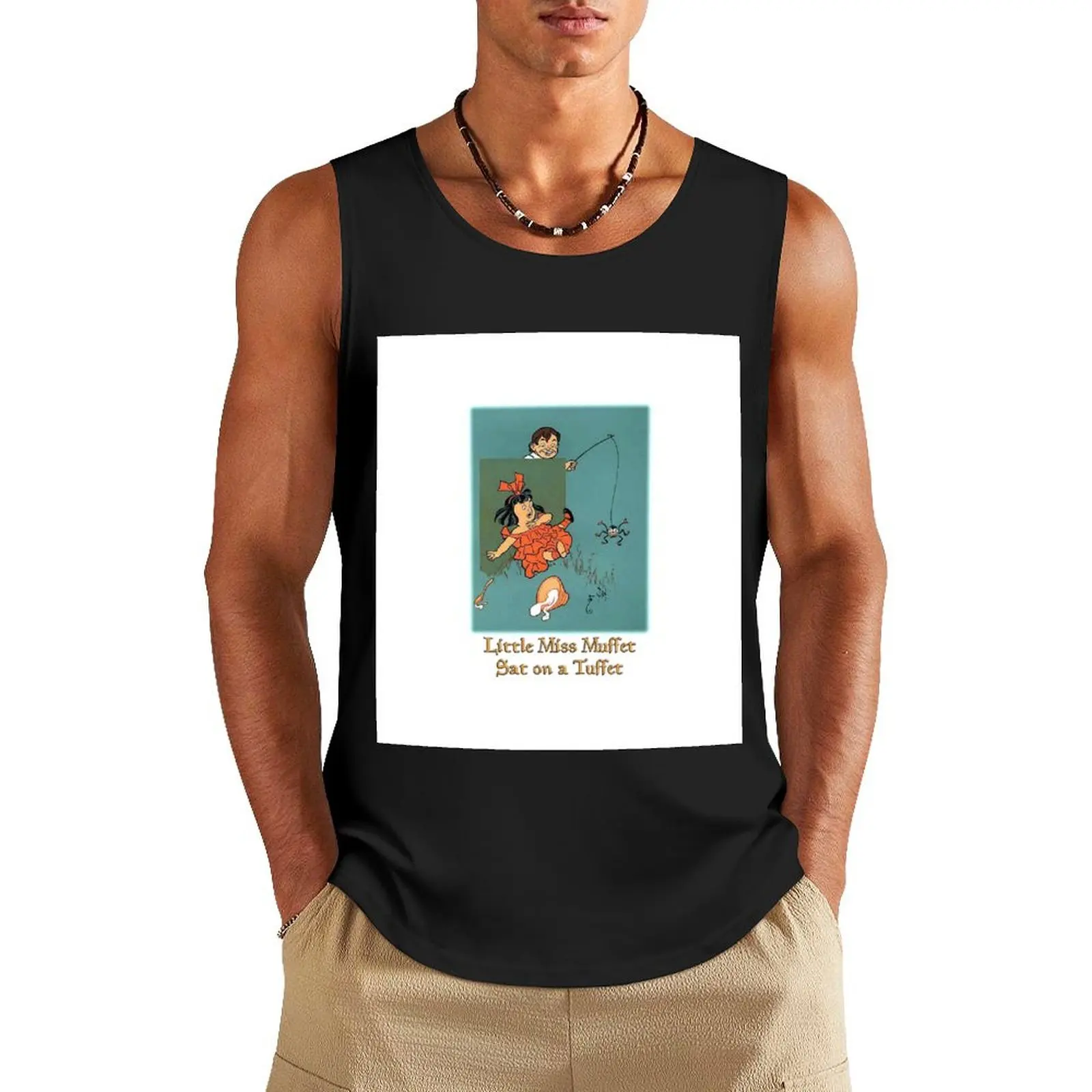 LITTLE MISS MUFFET, SAT ON A TUFFET (#1 with text) Tank Top Men's vest T-shirt men summer clothes bodybuilding
LITTLE MISS MUFFET, SAT ON A TUFFET (#1 with text) Tank Top Men's vest T-shirt men summer clothes bodybuilding