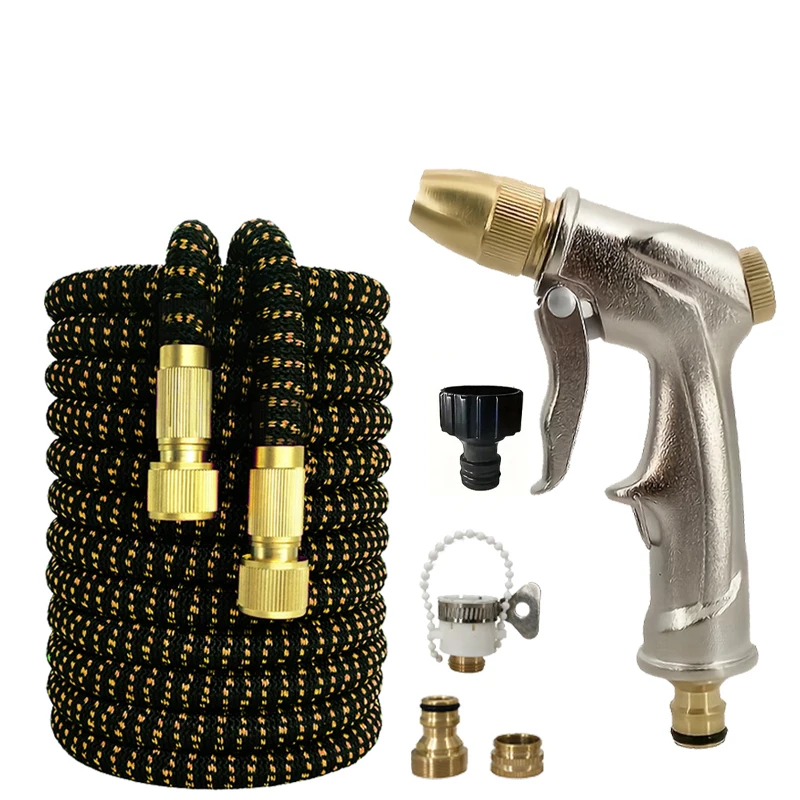 25FT-125FT New Expandable Magic Hose High Pressure Car Wash Hose With Spray Gun Set Outdoor Watering Irrigation Tool Garden Hose
25FT-125FT New Expandable Magic Hose High Pressure Car Wash Hose With Spray Gun Set Outdoor Watering Irrigation Tool Garden Hose