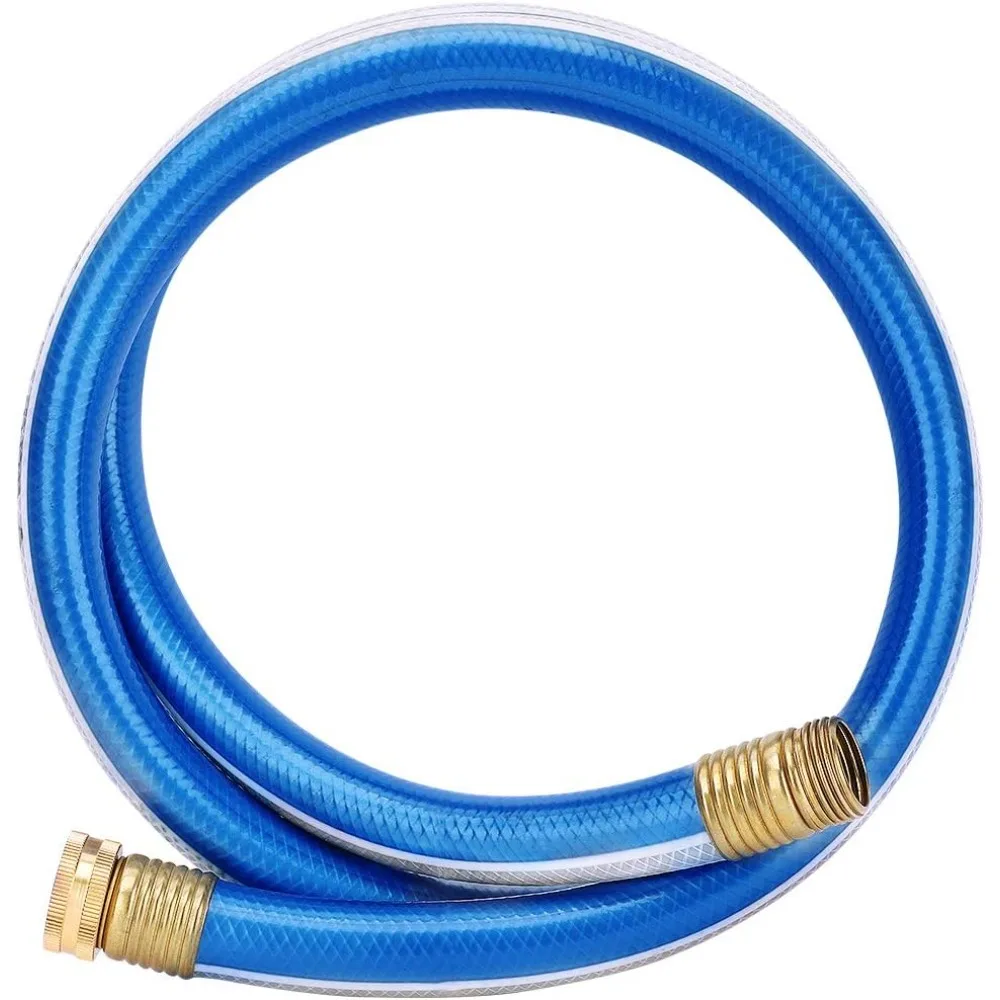 Lead-in Short Garden Hose 3/4 in. x 5 ft. -No Kink, Leak Free, Flexible, Male to Female Fittings -Heavy Duty Lightweight PVC Water Hose -150PSI Work & 500PSI Burst, for Reel Cart & Commercial Use
Lead-in Short Garden Hose 3/4 in. x 5 ft. -No Kink, Leak Free, Flexible, Male to Female Fittings -Heavy Duty Lightweight PVC Water Hose -150PSI Work & 500PSI Burst, for Reel Cart & Commercial Use