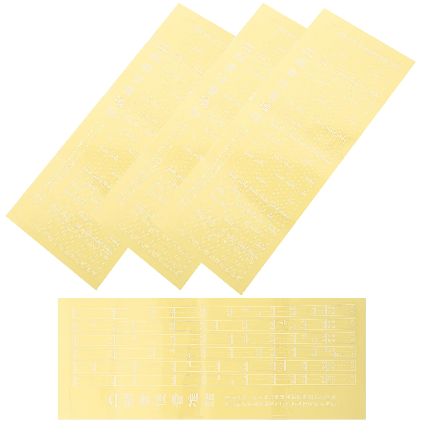 4pcs Erhu Scale Stickers Fretboard Note Map Decals Practice Tool For Beginners 40Cm Lightweight Portable Outdoor Use Erhu
4pcs Erhu Scale Stickers Fretboard Note Map Decals Practice Tool For Beginners 40Cm Lightweight Portable Outdoor Use Erhu