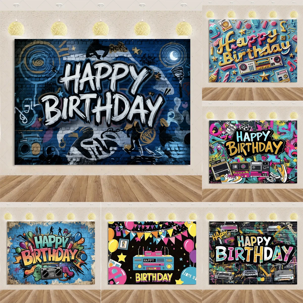 Fluorescent Neon Graffiti Happy Birthday Partys Decoration Background 80s 90s Theme Children's Banner Photography Studio Props
Fluorescent Neon Graffiti Happy Birthday Partys Decoration Background 80s 90s Theme Children's Banner Photography Studio Props