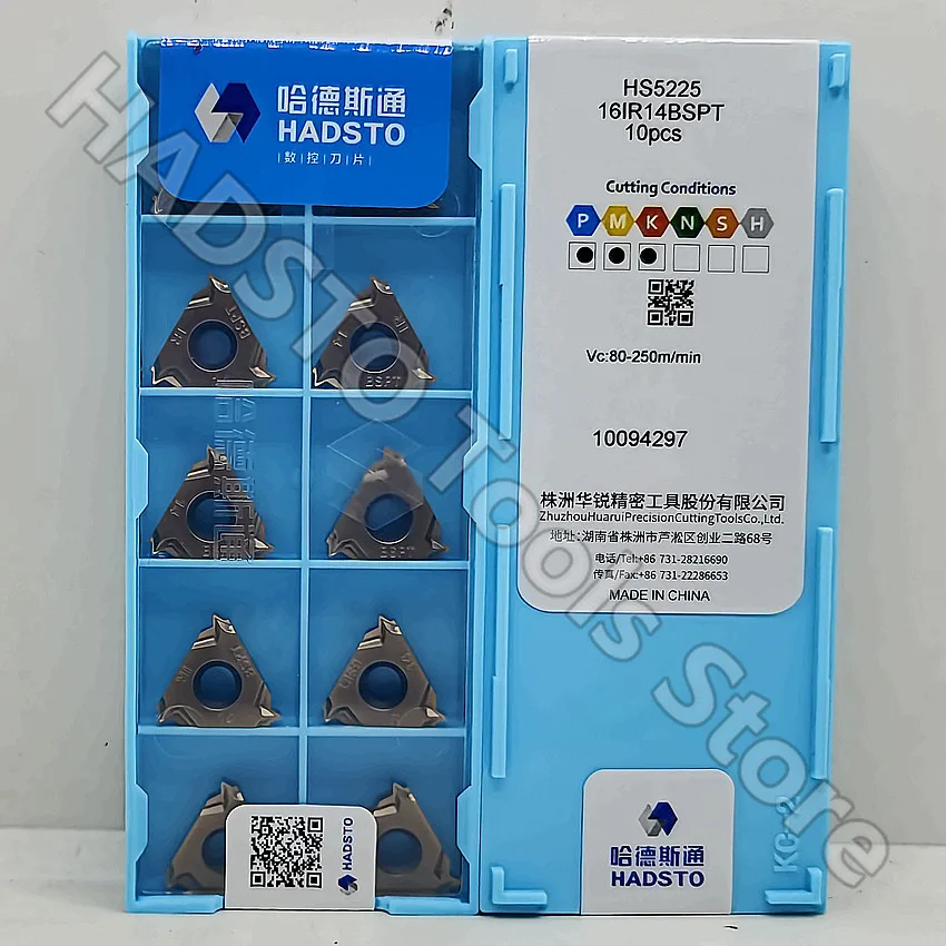 16IR14BSPT HS5225 16IR 14BSPT HS5225 16IR HADSTO CNC blade carbide inserts Thread inserts 10pcs/box
16IR14BSPT HS5225 16IR 14BSPT HS5225 16IR HADSTO CNC blade carbide inserts Thread inserts 10pcs/box
