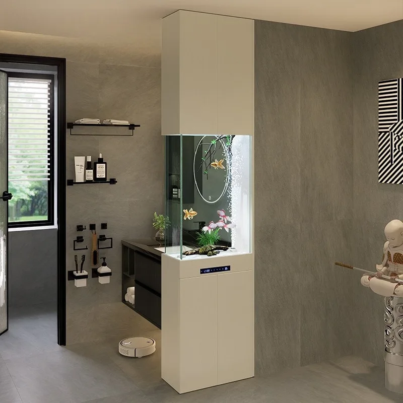 Fish tank, bathroom half wall wet and dry separation partition cabinet screen living room entrance water-free aquarium
Fish tank, bathroom half wall wet and dry separation partition cabinet screen living room entrance water-free aquarium
