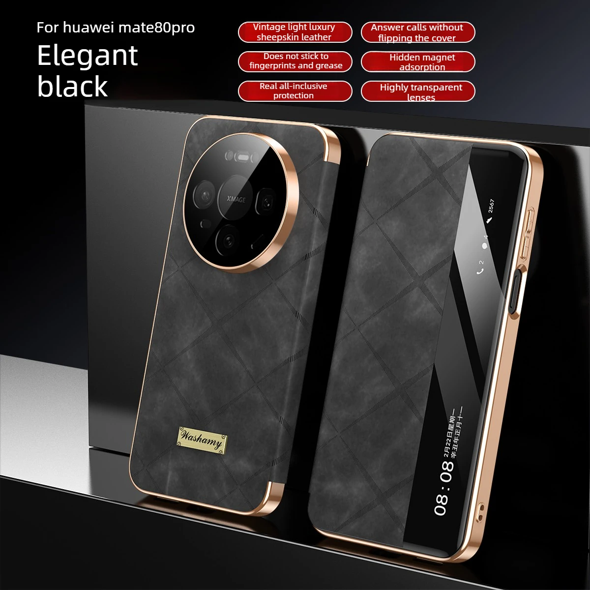 Magnetic Sheepskin Leather Phone Case for Huawei Mate 80 Pro Max 60 Mate70 Pro Plus Smart Window No Flip Cover Answering Shell
Magnetic Sheepskin Leather Phone Case for Huawei Mate 80 Pro Max 60 Mate70 Pro Plus Smart Window No Flip Cover Answering Shell