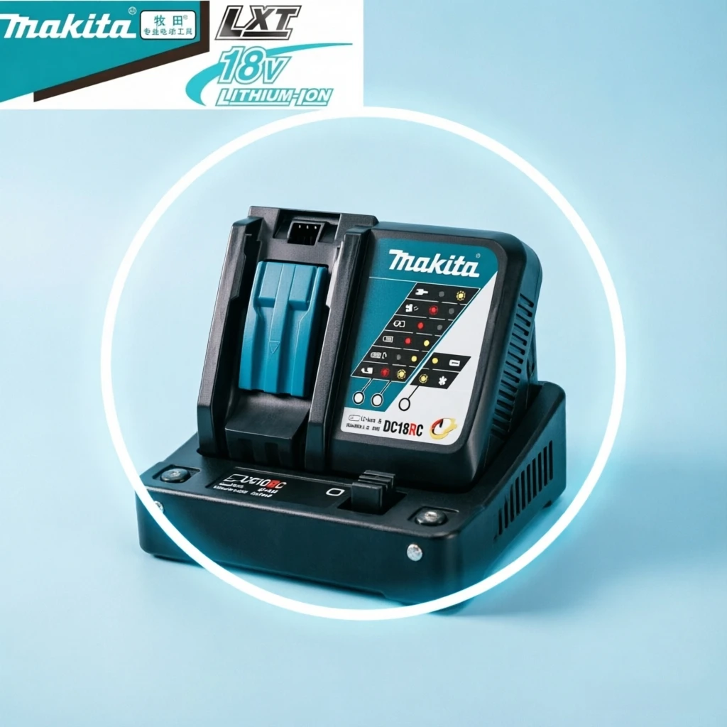 Makita Original DC18RD Dual Battery Charger 14.4V-18V 6A Fast Charging For BL1830 BL1840 BL1850 BL1860
Makita Original DC18RD Dual Battery Charger 14.4V-18V 6A Fast Charging For BL1830 BL1840 BL1850 BL1860