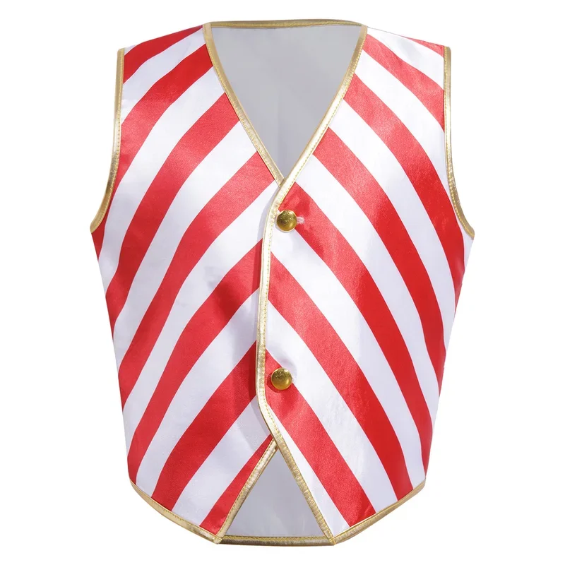 RT01 Boys Girls Waistcoat Unisex Tank Tops Kids Christmas Striped Blouse Outerwear for Holiday Festival Hip-hop Jazz Dance X&Gf1
RT01 Boys Girls Waistcoat Unisex Tank Tops Kids Christmas Striped Blouse Outerwear for Holiday Festival Hip-hop Jazz Dance X&Gf1
