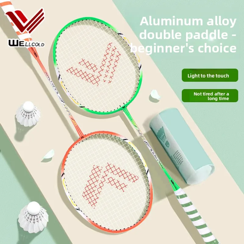 Super Light Aluminum Integrated Badminton Racket Anti-slip Shockproof Durable Training Racquet for Double Game
Super Light Aluminum Integrated Badminton Racket Anti-slip Shockproof Durable Training Racquet for Double Game