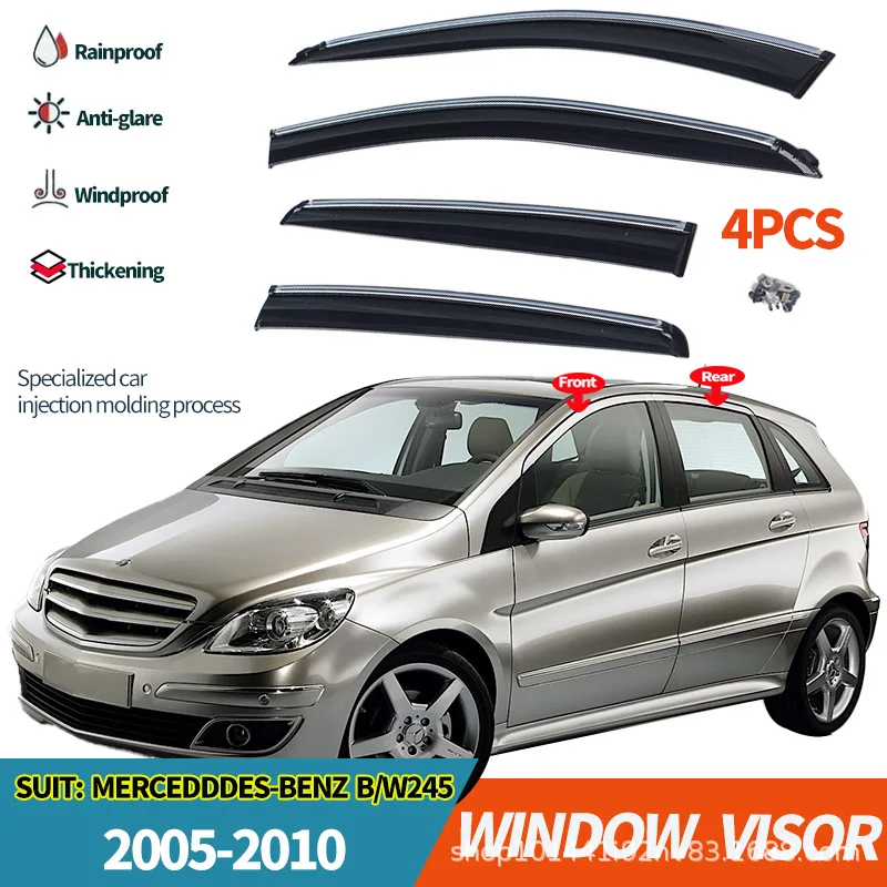 Suitable for Mercedes-Benz B Class weather and rain shields Mercedes-Benz B Class w245 Window visors rainproof car accessories
Suitable for Mercedes-Benz B Class weather and rain shields Mercedes-Benz B Class w245 Window visors rainproof car accessories