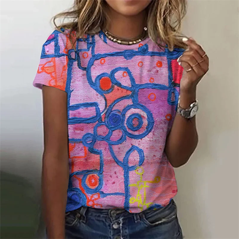 Harajuku Summer New 3D Colorful Style Printing T Shirt For Women Fashion Cool Streetwear Short Sleeves Girls Y2k Tee Shirts Tops
Harajuku Summer New 3D Colorful Style Printing T Shirt For Women Fashion Cool Streetwear Short Sleeves Girls Y2k Tee Shirts Tops