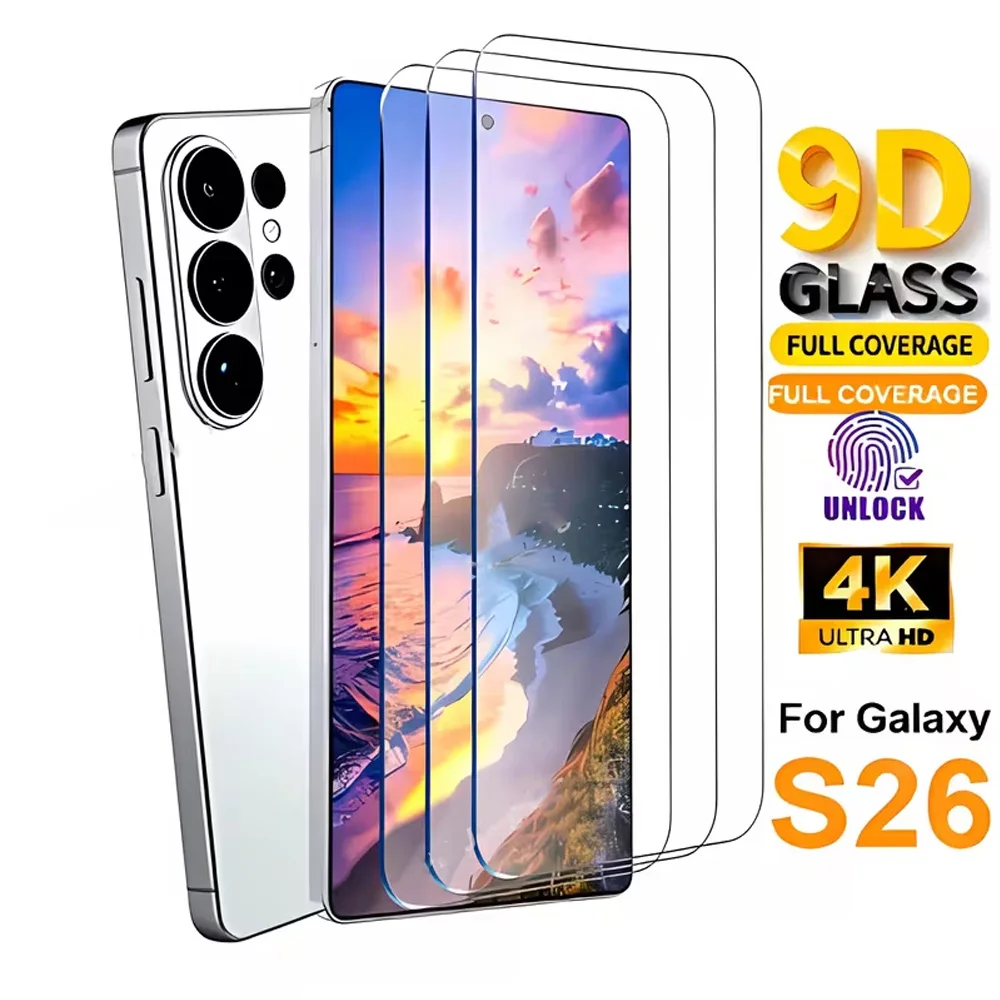 1-3PCS HD Screen Protector For Samsung S26 Ultra S26 Plus S26 S25 Edge S25 Plus S24 Ultra S24 S23 Tempered Glass For Samsung S26
1-3PCS HD Screen Protector For Samsung S26 Ultra S26 Plus S26 S25 Edge S25 Plus S24 Ultra S24 S23 Tempered Glass For Samsung S26