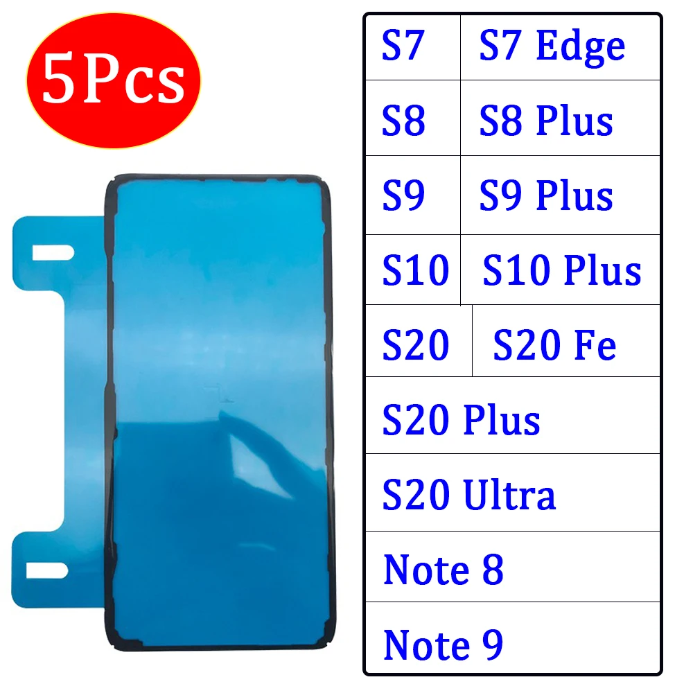 5 шт., новинка для Samsung S8 S9 S10 S20 FE Plus S10e S7 S7 Edge Note 5 8 9 S20 ультра водонепроницаемая задняя крышка батарейного отсека, наклейка
5 шт., новинка для Samsung S8 S9 S10 S20 FE Plus S10e S7 S7 Edge Note 5 8 9 S20 ультра водонепроницаемая задняя крышка батарейного отсека, наклейка