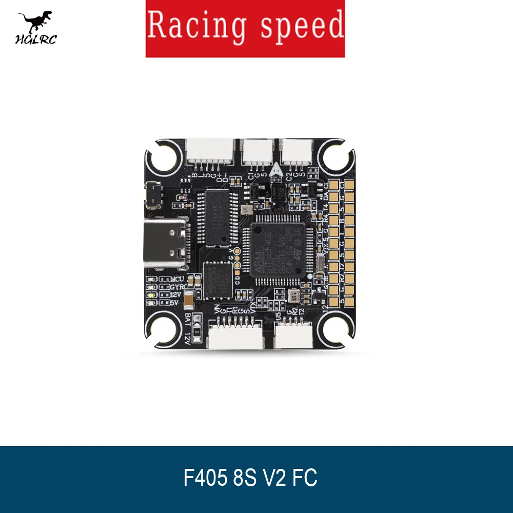 HGLRC F405 8S V2 Flight Controller STM32F405 ICM42688 Gyro 16MB Black Box for Long Range Freestyle Cinewhoop Quadcopter
HGLRC F405 8S V2 Flight Controller STM32F405 ICM42688 Gyro 16MB Black Box for Long Range Freestyle Cinewhoop Quadcopter