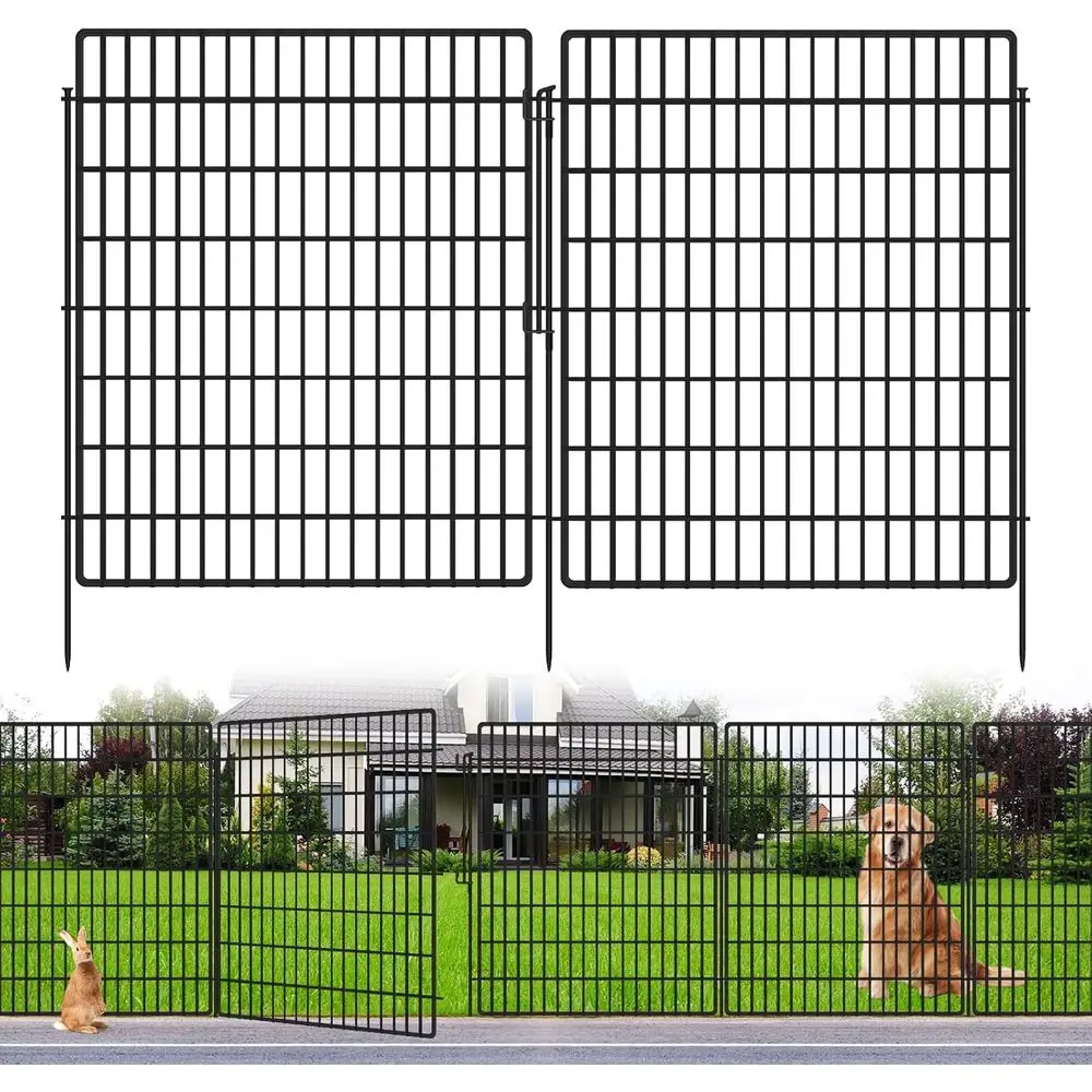 15 Panels Garden encing Animal Barrier with Lock, 33 in(H) X 36 t(L) Dog ence Outdoor or Yard Rustproo No Dig Decorative Tall Ga
15 Panels Garden encing Animal Barrier with Lock, 33 in(H) X 36 t(L) Dog ence Outdoor or Yard Rustproo No Dig Decorative Tall Ga