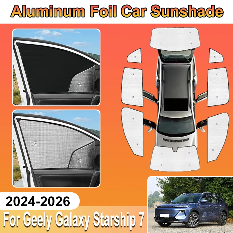 For Geely Galaxy Starship 7 Accessories EX5 E5 EM-i 2024 2025 2026 Car Window Covers Aluminum Foil SunShade UV Protector Baffle
For Geely Galaxy Starship 7 Accessories EX5 E5 EM-i 2024 2025 2026 Car Window Covers Aluminum Foil SunShade UV Protector Baffle