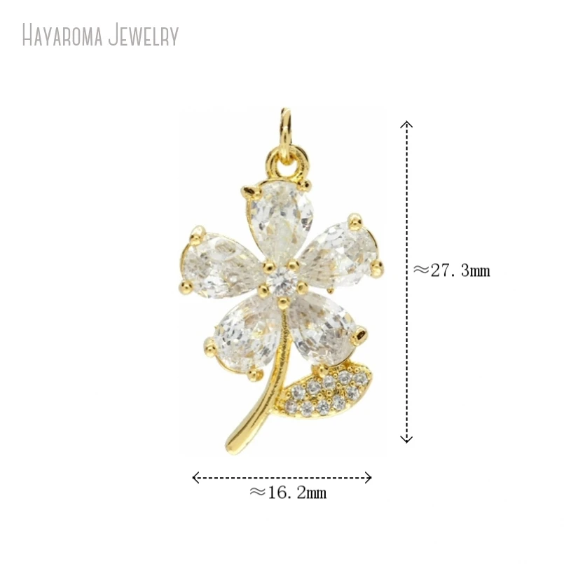 5Pcs Invisible Setting Wholesale Plant Flower Metal Cubic Zirconia Gold Color Jewelry Copper Pendant
5Pcs Invisible Setting Wholesale Plant Flower Metal Cubic Zirconia Gold Color Jewelry Copper Pendant