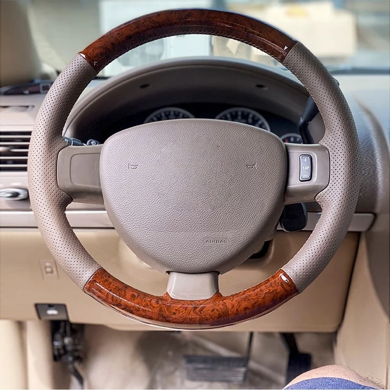 Special hand-stitched steering wheel cover for the old model Buick GL8 Classic Land Century. Handmade
Special hand-stitched steering wheel cover for the old model Buick GL8 Classic Land Century. Handmade